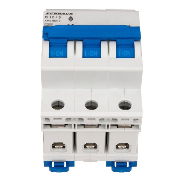 Miniature Circuit Breaker (MCB) AMPARO 10kA, B 10A, 3-pole image 2
