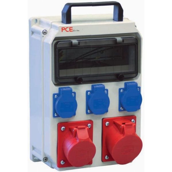 Portable Distribution Box ECOLINE 2x32/5 3GS without protection image 1