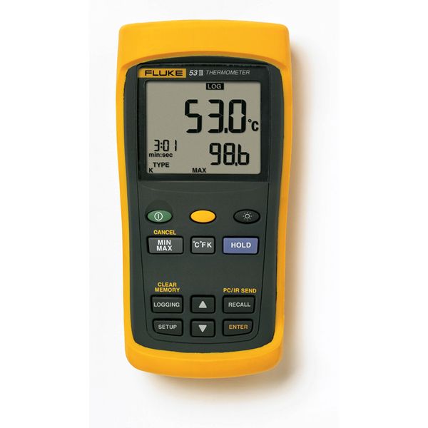 FLUKE-53-2 B 50HZ Single Input Thermometer, 50Hz image 1