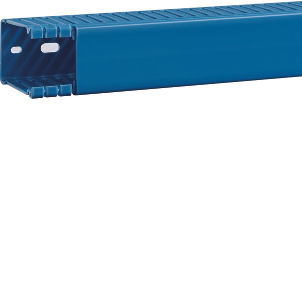 Slotted panel trunking made of PVC BA6 60x40mm blue image 1