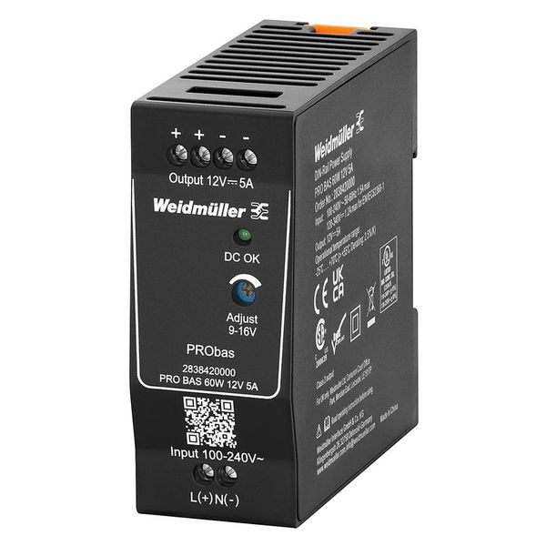 Power supply, Power supply, switch-mode power supply unit, 60 W, 5 A @ image 1
