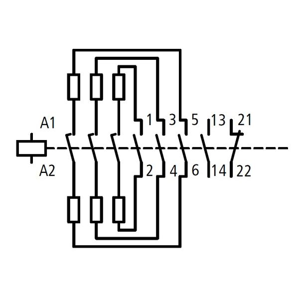 Capacitor switching Contactor 25 kVAr, 1 NO + 1 NC, 230VAC image 3