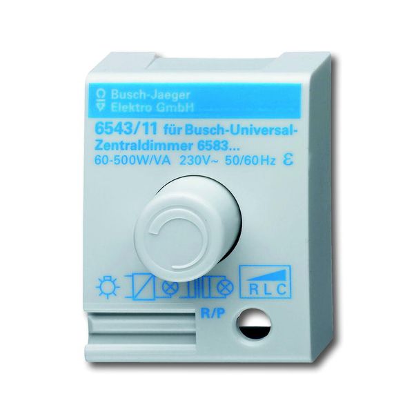 6543/11-500 Electronic Rotary / Push Button Dimmer (all Loads incl. LED, DALI) image 1