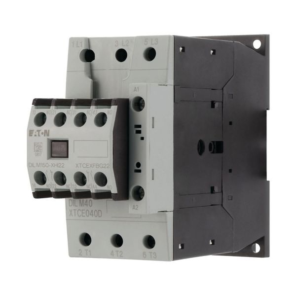 Contactor, 380 V 400 V 18.5 kW, 2 N/O, 2 NC, RDC 24: 24 - 27 V DC, DC operation, Screw terminals image 15