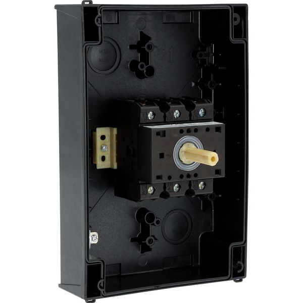 Main switch, P3, 63 A, surface mounting, 3 pole, STOP function, With black rotary handle and locking ring, Lockable in the 0 (Off) position image 59