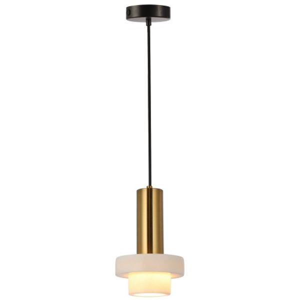 Pendant Lamp Gold+White H:230 Marble image 1