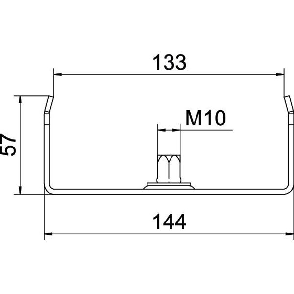 MAH 60 150 FT Centre suspension for cable tray B150mm image 2