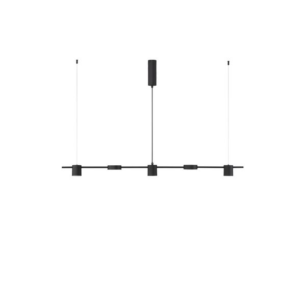 Triac Dimmable Black Aluminium   & Acrylic  LED 29 Watt 230 Volt  560Lm 3000K IP20  L: 127 H: 120 cm Adjustable Height image 1