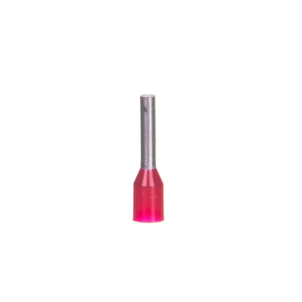 Insulated ferrule terminal 1.0/8mm., RED, TE 1-8 /100pcs image 1