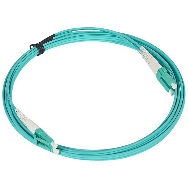 Patch cord fiber optic OM4 multimode (50/125µm) LC/LC duplex 3 meters image 1