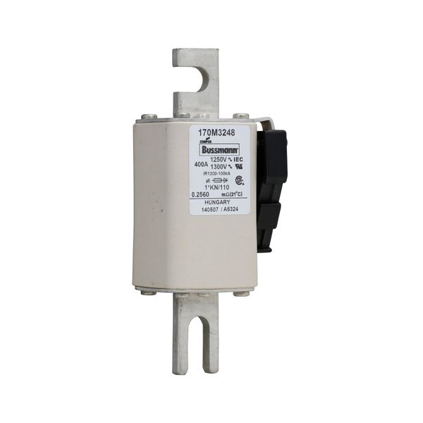 Fuse-link, high speed, 400 A, AC 1250 V, compact size 1, 45 x 58 x 138 mm, aR, DIN, IEC, type K indicator image 5