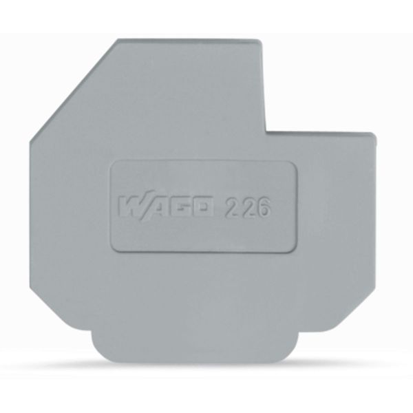 End plate for 630 V, cut-out dimensions L1 1.5 mm thick gray image 2