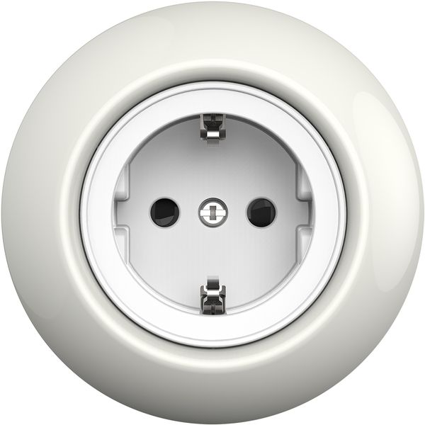 Renova - single socket outlet - 2P + E - 16 A - 250 V - white BP image 2