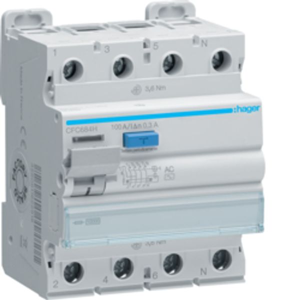 AC LEAKAGE RELAY 300mA 4X100A image 1