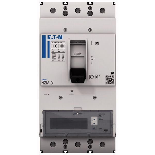 NZM3 PXR25 circuit breaker - integrated energy measurement class 1, 400A, 4p, variable, Screw terminal image 1