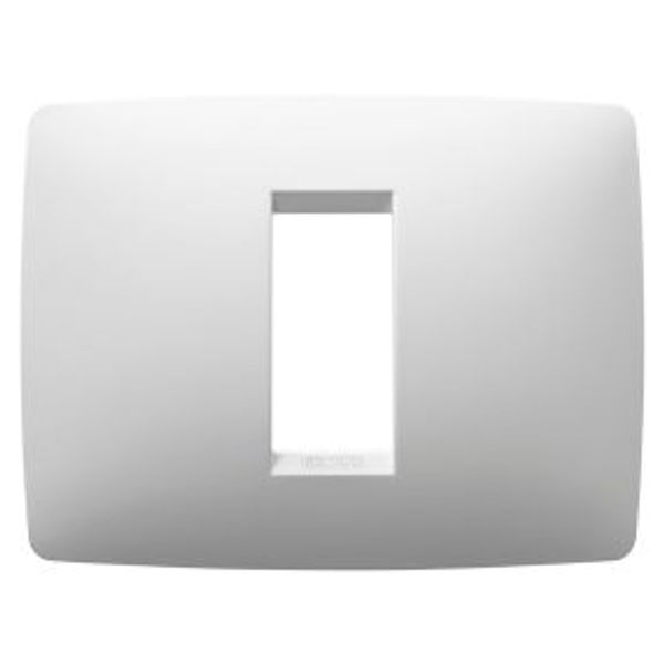 ONE PLATE - IN PAINTED TECHNOPOLYMER - 1 MODULE - SATIN WHITE - CHORUSMART image 1