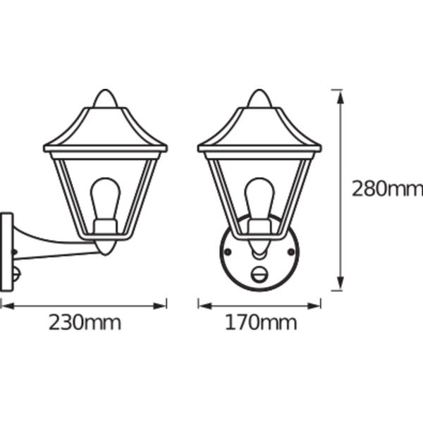 ENDURA® CLASSIC TRADITION ALU Up Sensor E27 Gold image 10