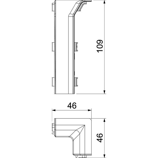 SL IE20110 rws Internal corner SL 20x110 9010 image 2