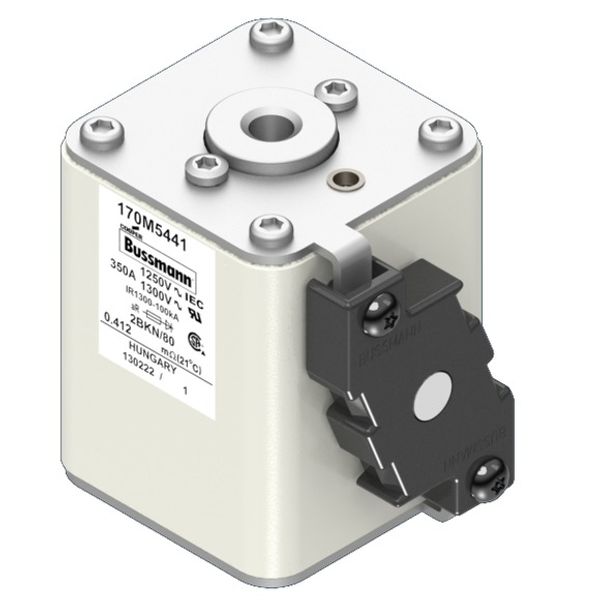 Fuse-link, high speed, 350 A, AC 1250 V, size 2, 61 x 77 x 81 mm, aR, IEC, UL, single indicator image 12