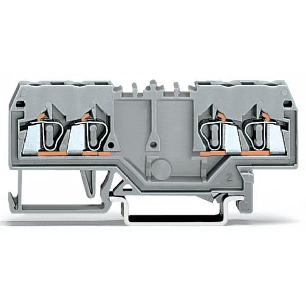 Double potential terminal block 2.5 mm² with double, center marker slo image 2