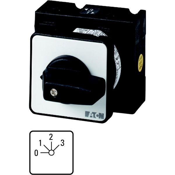 Step switches, T3, 32 A, flush mounting, 2 contact unit(s), Contacts: 3, 45 °, maintained, With 0 (Off) position, 0-3, Design number 171 image 5