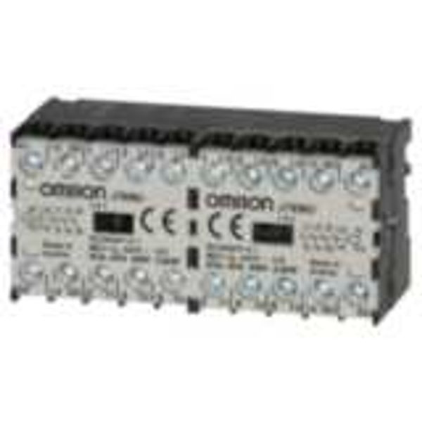 Micro contactor relay, 4-pole (4 NO), 12 A AC1 (up to 440 VAC), 110 VA image 1