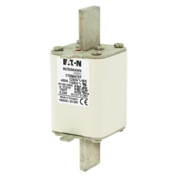 Fuse-link, high speed, 450 A, AC 1250 V, size 1, 53 x 63 x 135 mm, aR, IEC, single indicator image 3