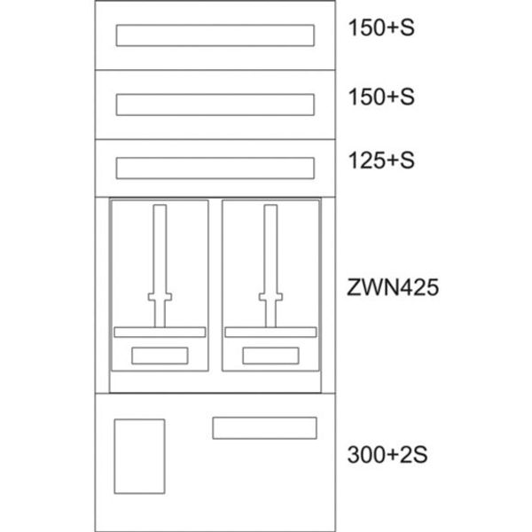 BP-U-3S-EN-600/12-2Z Eaton xEnergy Basic meter cabinet equipped image 1
