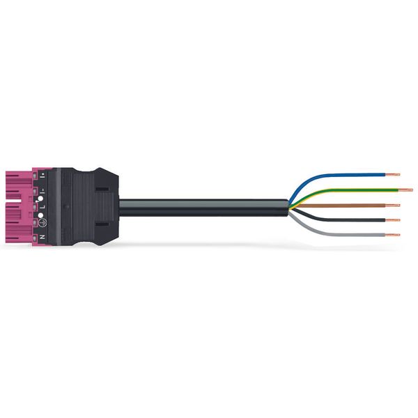 pre-assembled connecting cable Eca Plug/open-ended pink image 1