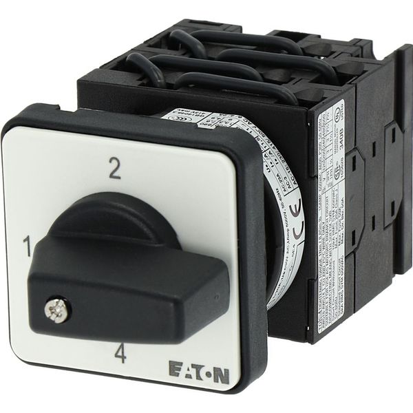Step switches, T0, 20 A, flush mounting, 4 contact unit(s), Contacts: 8, 90 °, maintained, Without 0 (Off) position, 1-4, Design number 15056 image 14