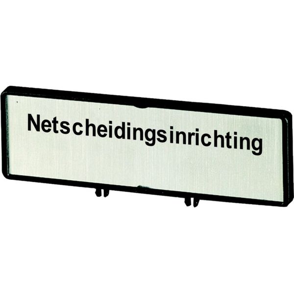 Clamp with label, For use with T0, T3, P1, 48 x 17 mm, Inscribed with zSupply disconnecting devicez (IEC/EN 60204), Language Dutch image 4