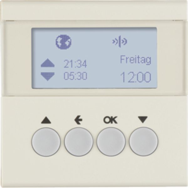 KNX radio blind time switch quicklink, display, S.1, white glossy image 2