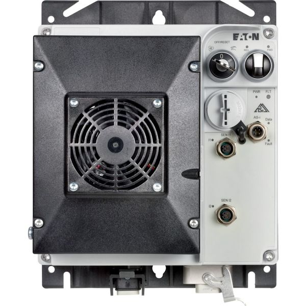 Speed controller, 8.5 A, 4 kW, Sensor input 4, 400/480 V AC, AS-Interface®, S-7.4 for 31 modules, HAN Q5, with braking resistance, with fan image 6