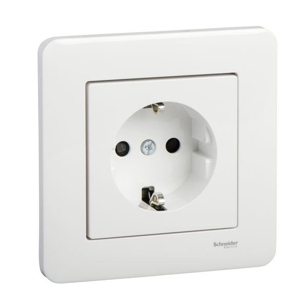 Exxact Primo complete single socket-outlet earthed screwless white image 3