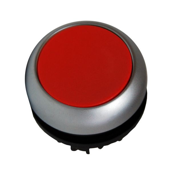 Push-button flat, stay-put, red image 1