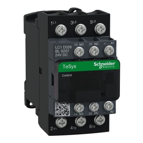 TeSys Deca contactor S207 - 3P (3NO) AC-3/AC-3e 32A =440V - coil 24V DC low image 2