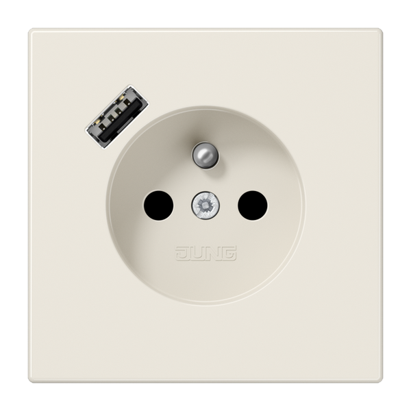 Socket fren/belg with USB type A LS1520F-18A image 1