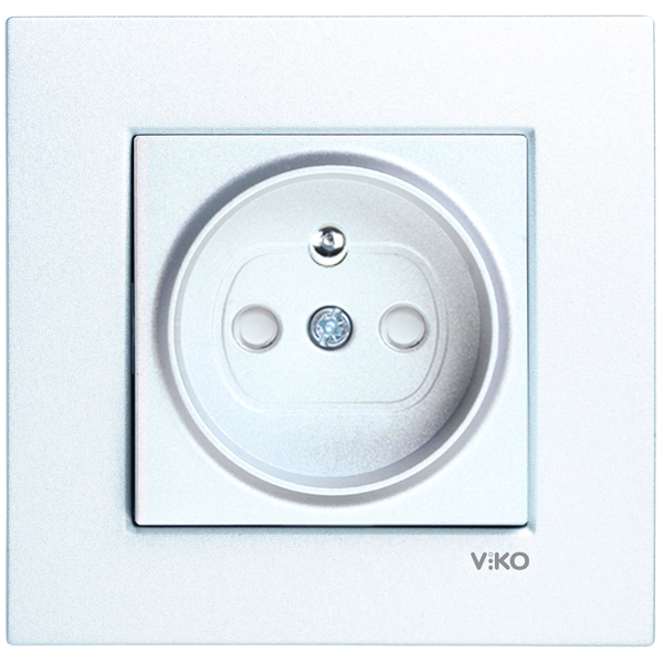 Novella-Trenda Opaque White (Quick Connection) Child Protected UPS Socket image 1