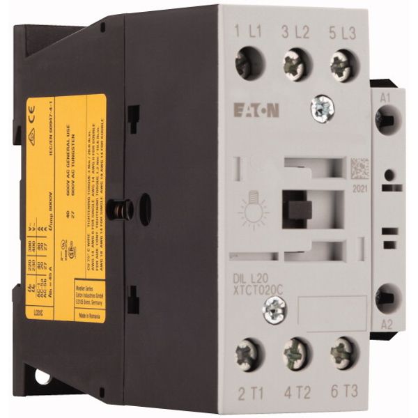 Lamp load contactor, 24 V 50 Hz, 220 V 230 V: 20 A, Contactors for lighting systems image 4