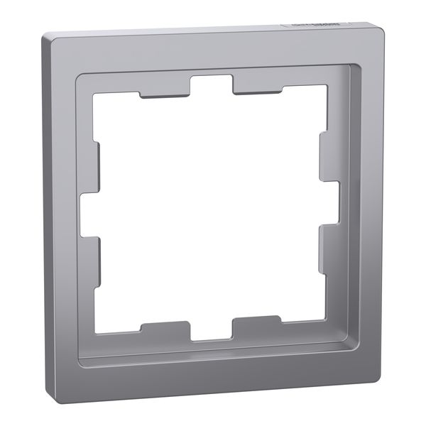 D-Life frame, 1-gang, stainless steel image 3