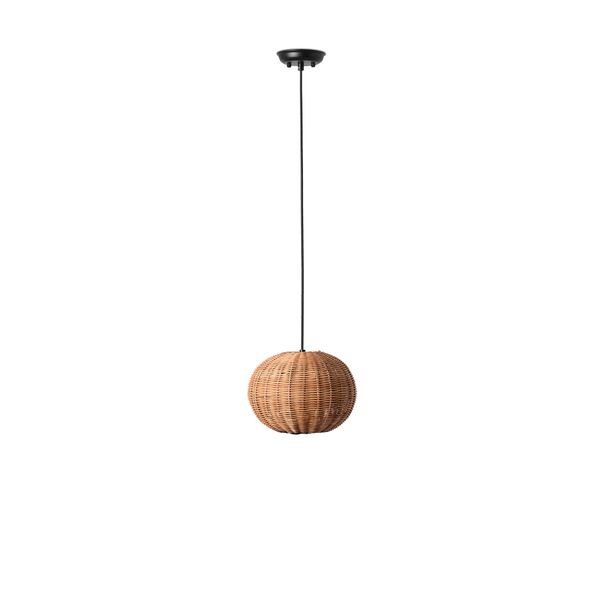 HAKA PENDANT BLACK P. RATTAN E27 ø250*190 image 1