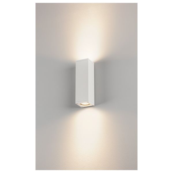 THEO UP/DOWN OUT wall lamp, GU10, max. 2x35W, square, white image 4