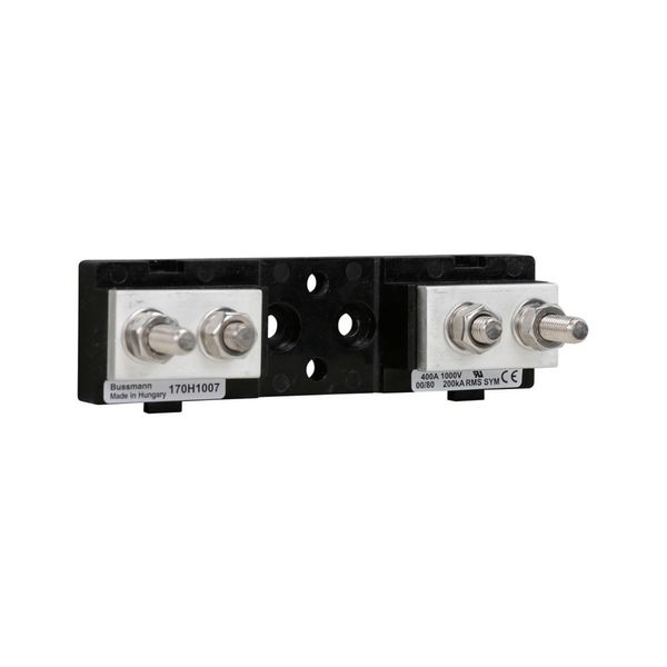 Fuse-base, high speed, 400 A, AC 1000 V, DIN 00, DIN 000, DIN, IEC, fixed centre fuse base (80mm) image 8