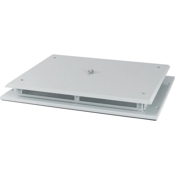 Top plate, ventilated, W=800mm, IP42, grey image 3