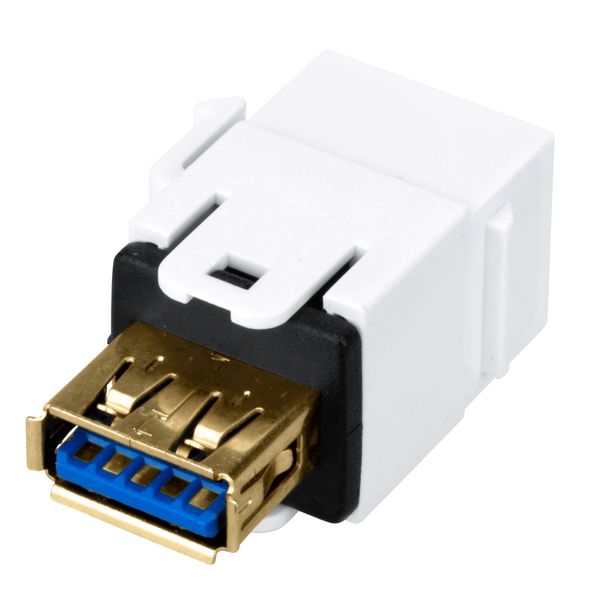 TOOLLESS LINE USB 3.0 A-A Coupler White image 4