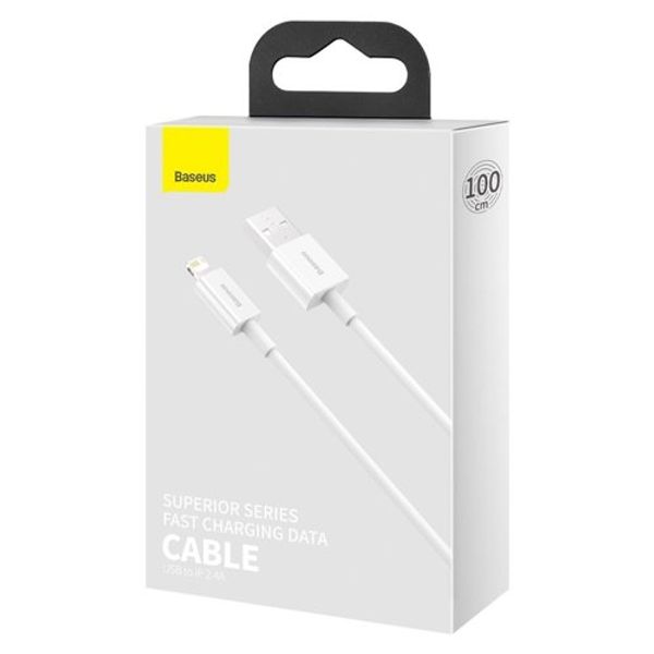 Cable USB A plug - IP Lightning plug 1.0m white Superior series BASEUS image 7