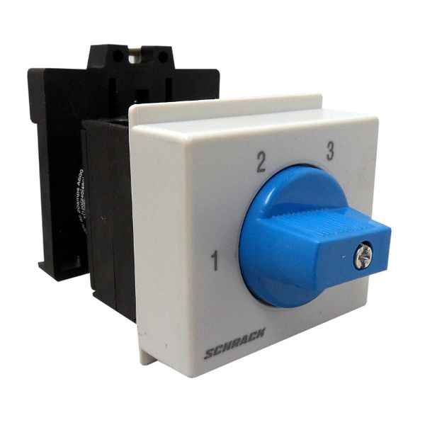 3 step switch, DIN-rail mounting, 2 pole, 20A, 1-2-3 image 1