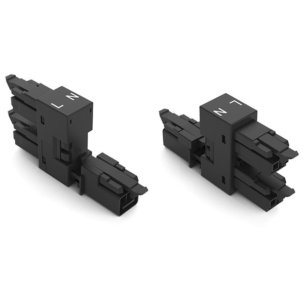 h-distribution connector 2-pole Cod. A black image 3