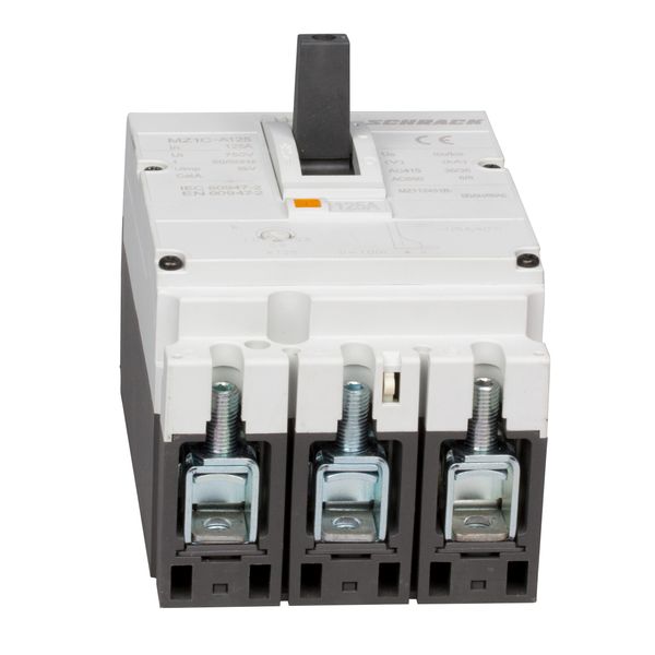 Moulded Case Circuit Breaker Type A, 3-pole, 36kA, 125A BT image 3