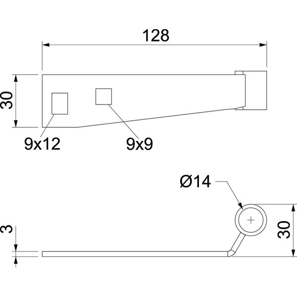 AB AW 15 FT Connection component for AW15 as threaded rod adapter 127x28x30 image 2